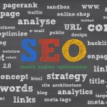 SEO word surrounded with different keywords used by SEO training company