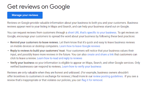 guidlines to get more Google reviews