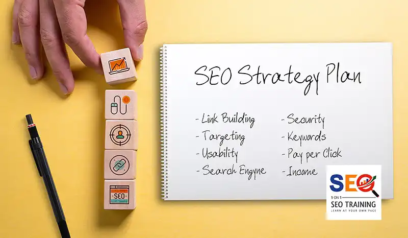An Illustration Showing Online Training Strategy For SEO