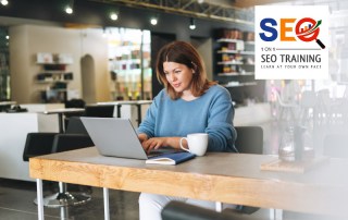 Small business SEO tutor with business owner on Zoom