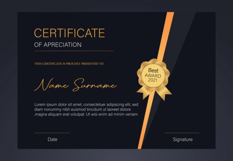 SEO Training Certificates Samples