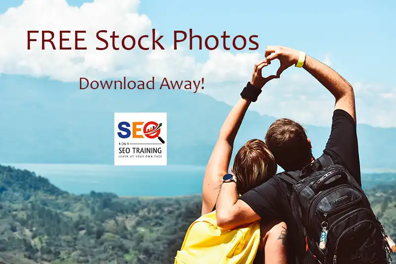 Heart Shape Hand Of A Man And A Women Looking On A Beautiful Scenery With A Free Stock Photos Word