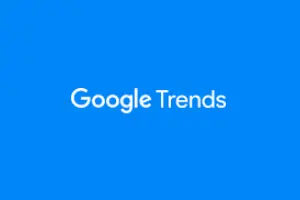 Logo of Google Trends, a Free SEO tool